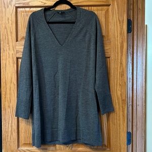 Eileen Fisher Gray V Neck Sweater